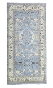 6X12 Light-Blue Oushak Gallery Runner
