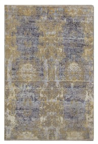 8X10 Oxidized Nepali Wool & Silk Area Rug