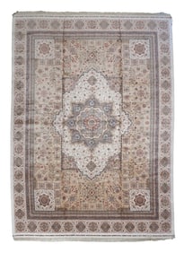 9X12 Hereke Tufted Pure Silk Area Rug, 1000 KPSI