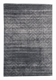 4X6 Silk Modern Handmade High-Low Area Rug