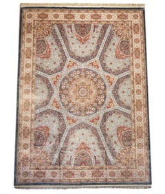 10X13 Hereke Pure Art Silk Area Rug, 1000 KPSI
