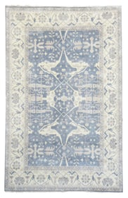 12X18 Slate-Gray Oushak Area Rug