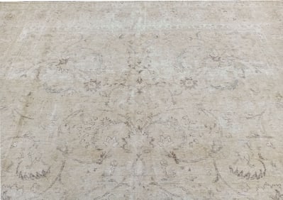 10X12 Vintage Distressed Persian Tabriz