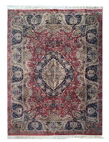 6X10 Estate Persian Kashmar Hand-Knotted Rug, Circa 1970