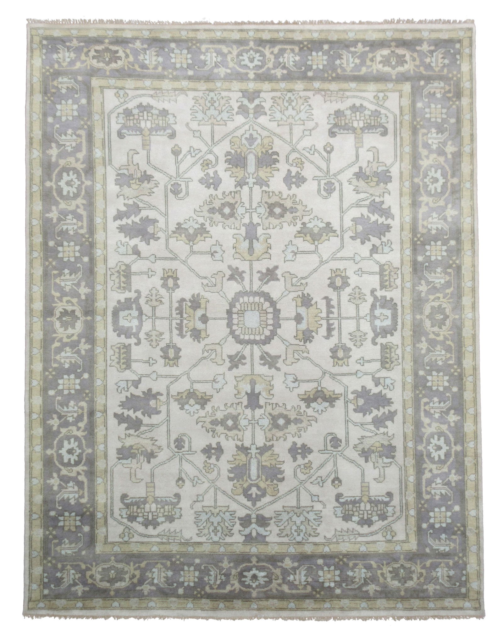 9X12 Ivory Oushak Heriz Area Rug (1 of 6)