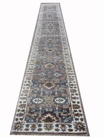 3X20 Brown Oushak Runner (2'6" x 19'7")