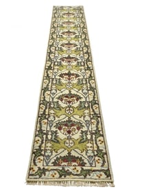 3X16 Ivory William Morris Inspired Runner Area Rug