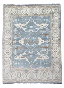 8X10 Light-Blue Oushak