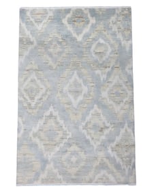 6X9 Modern Oushak Hand-Knotted Wool Area Rug