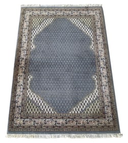 4X6 Estate Saraband Hand-Knotted Wool Rug, Circa 1980