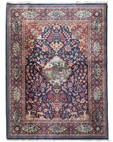 4X5 Estate Turkish Lamb Rug, Circa 1940