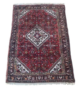 4X5 Estate Antique Persian Malayer Rug, Circa 1940
