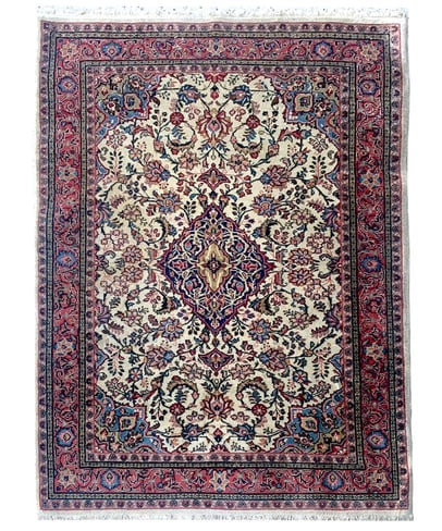 4X7 Estate Vintage Persian Sarouq Rug (1 of 3)