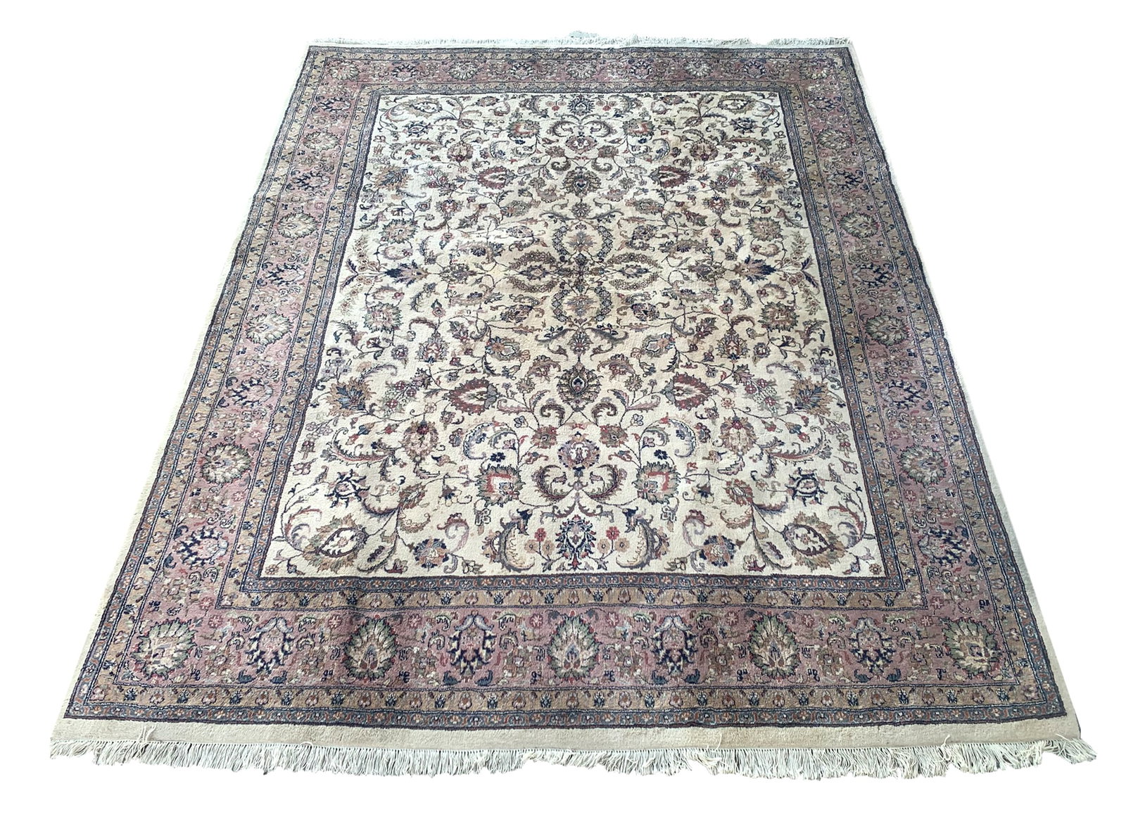 8X10 Estate Kashan Hand-Knotted Wool Rug, Circa 1980 (1 of 5)