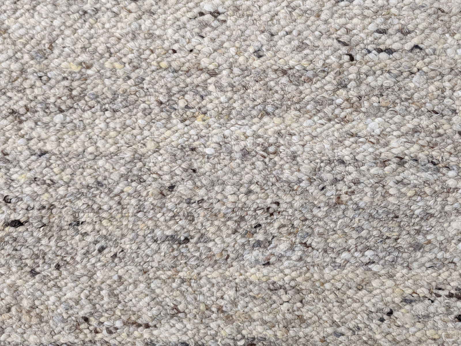 8X10 Gray Handwoven Natural Raw Wool Area Rug (1 of 4)