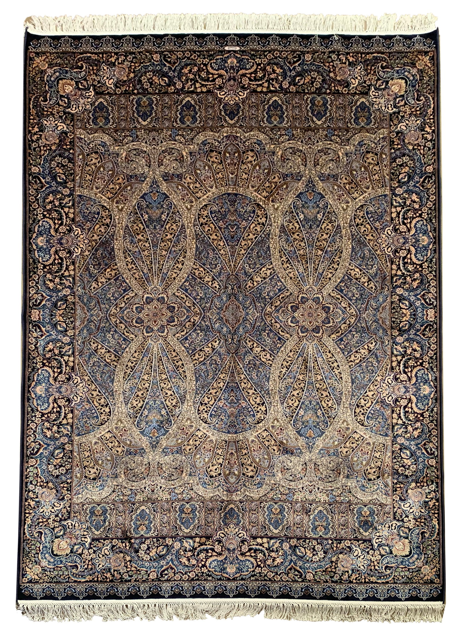5X8 Pure Silk Turkish Tufted Area Rug, 1000 KPSI (1 of 6)