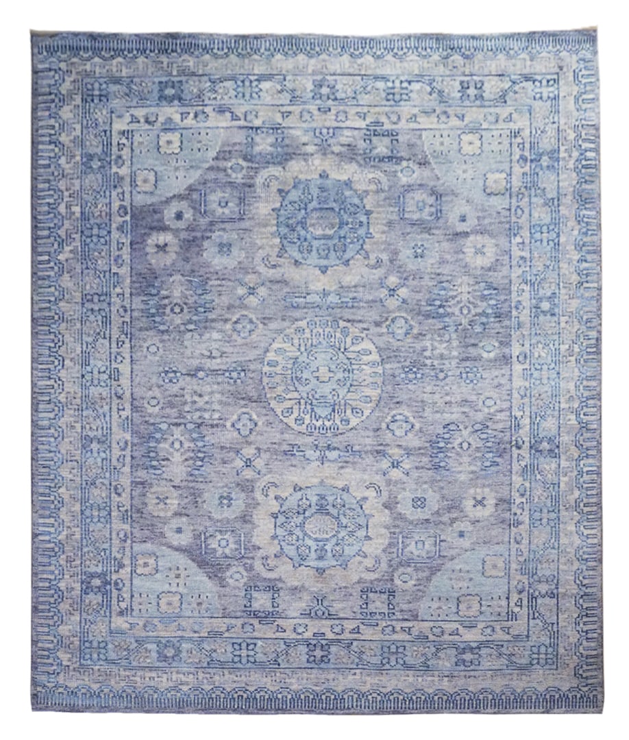 8X10 Khotan Hand-Knotted Wool Area Rug (1 of 6)
