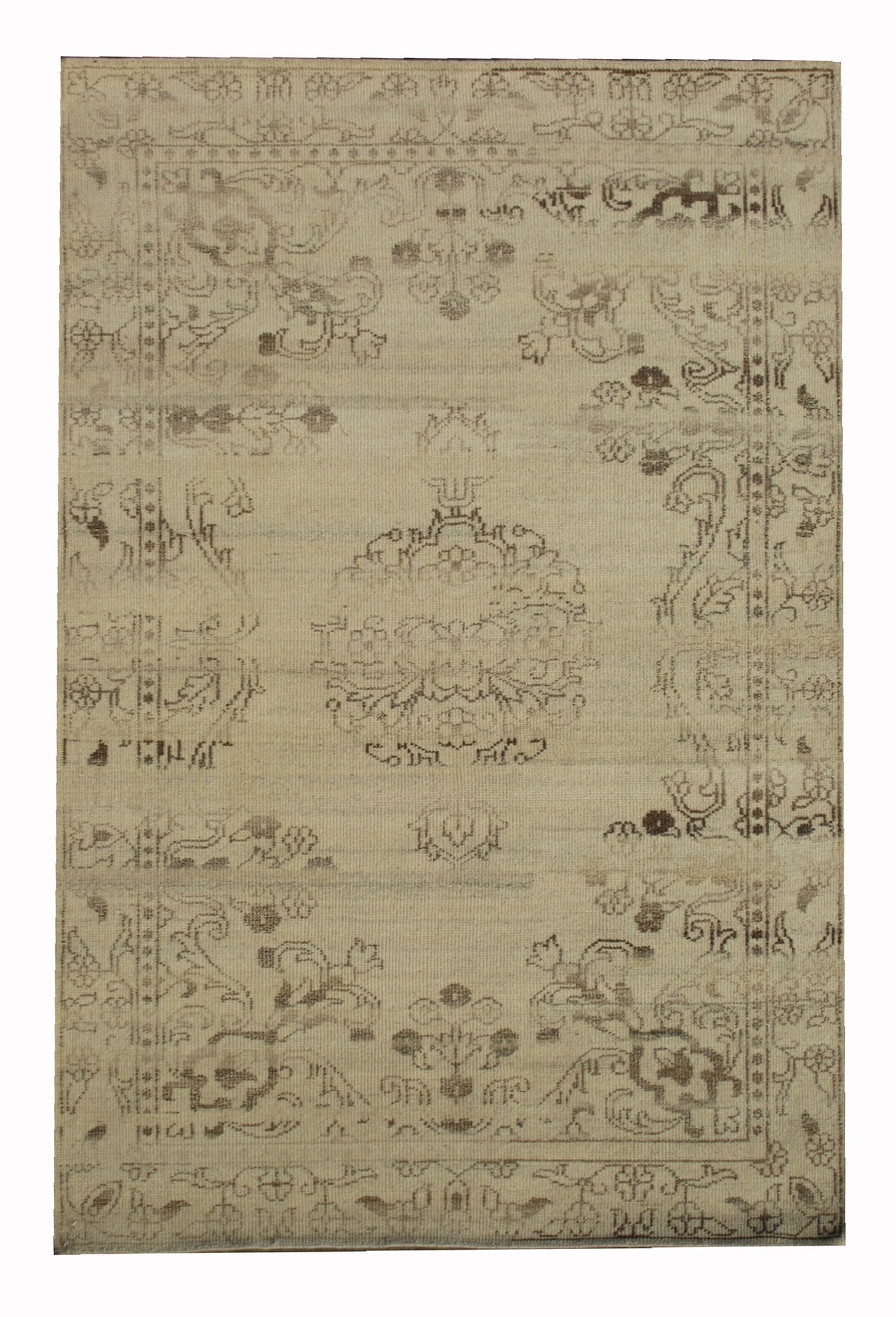 6X10 Antiqued Distressed Zero Pile Tabriz Area Rug (1 of 6)