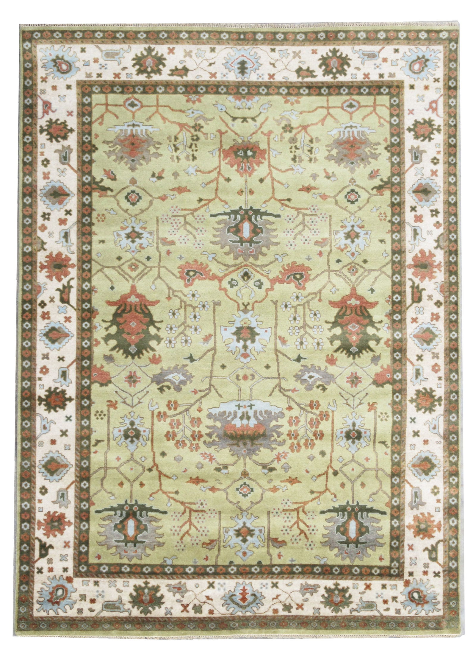 9X12 Oushak Art & Craft Hand-Knotted Rug (1 of 6)