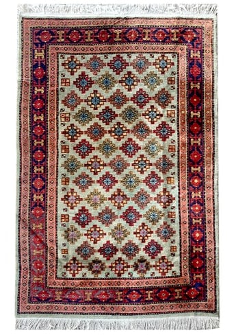 5X8 Vintage Persian Sarab Hand-Knotted Wool Rug (1 of 5)