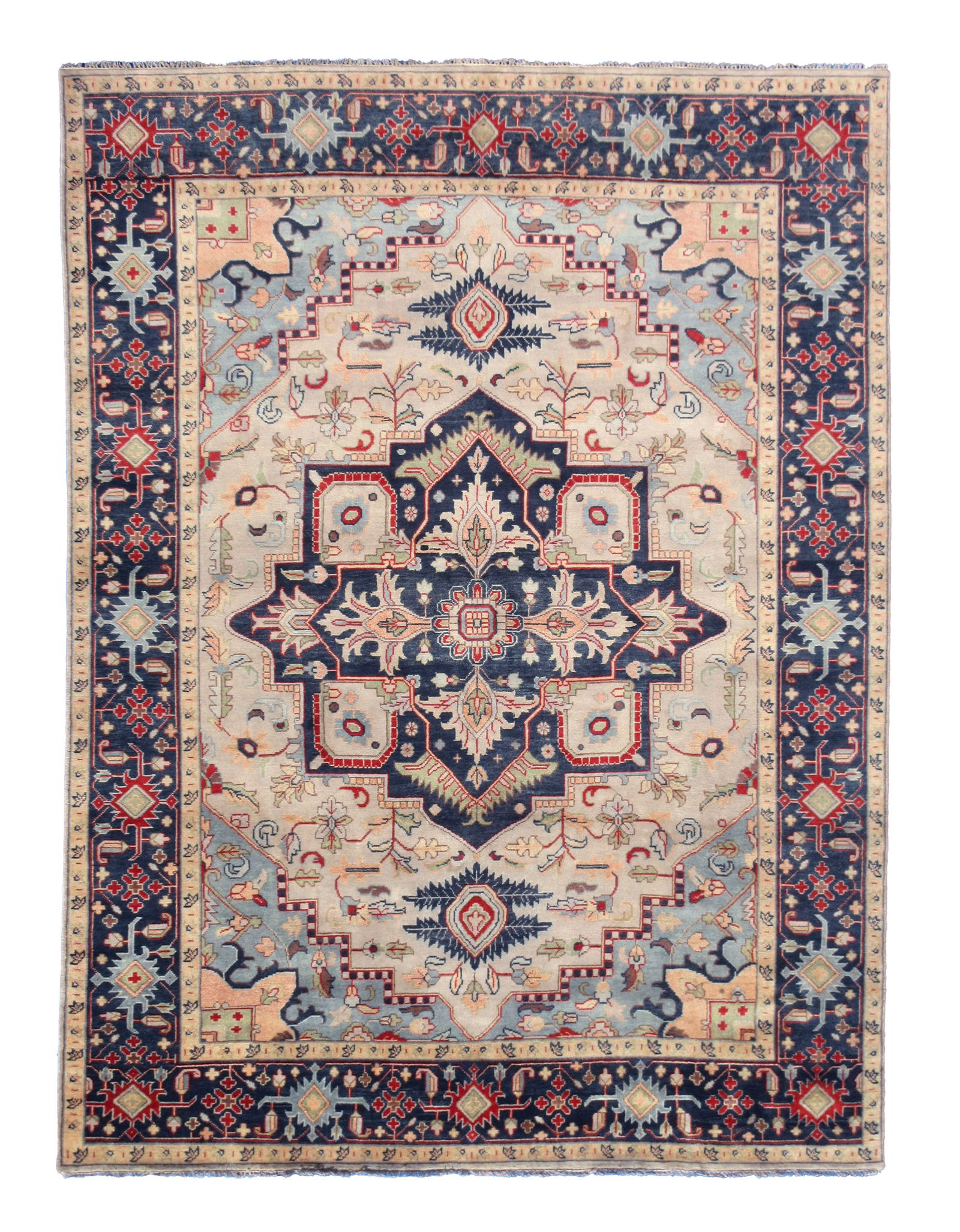 12X15 Serapi Heriz Beige Hand-Knotted Wool Area Rug (1 of 7)