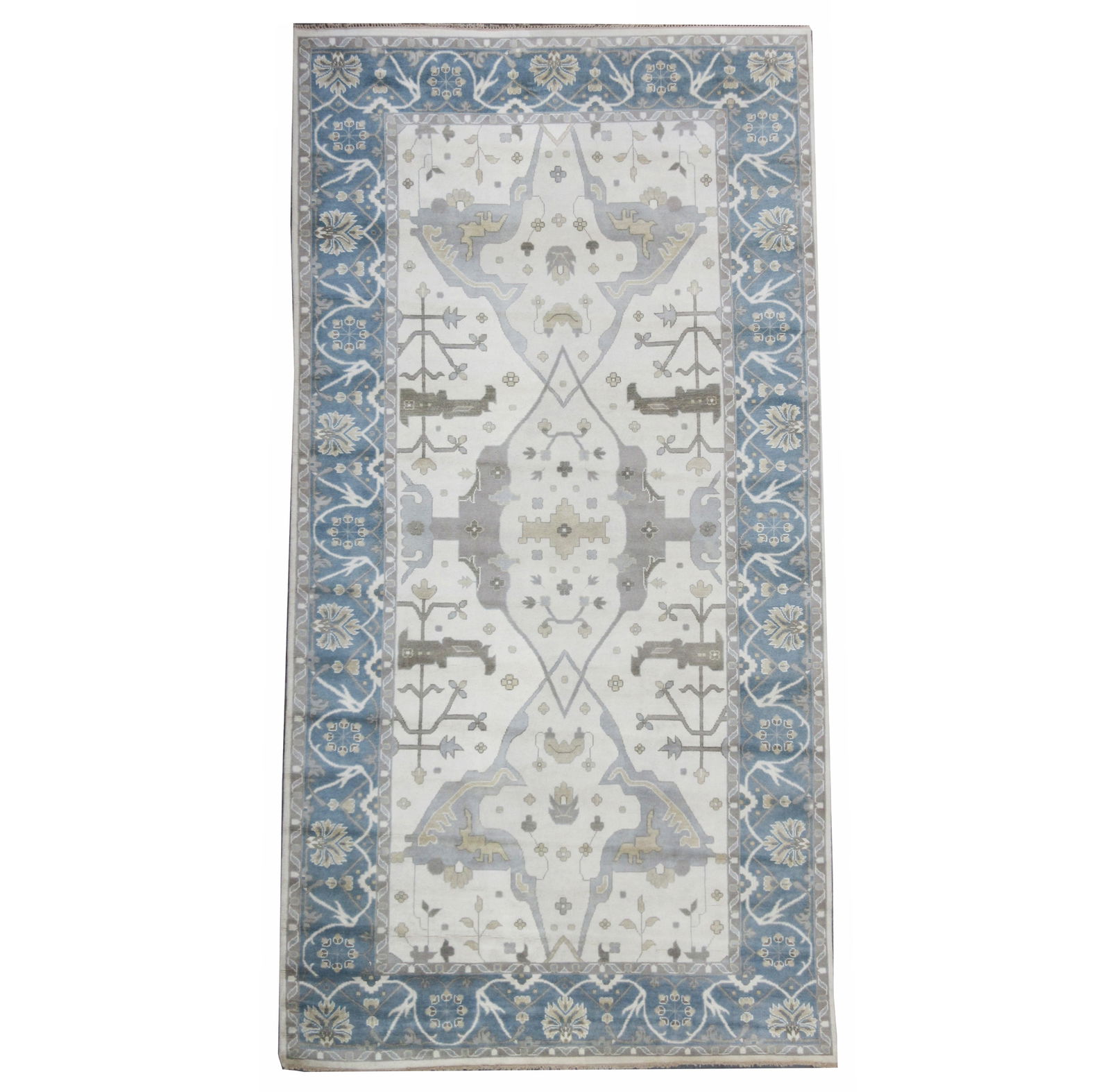 9X18 Ivory Oushak Area Rug (1 of 6)