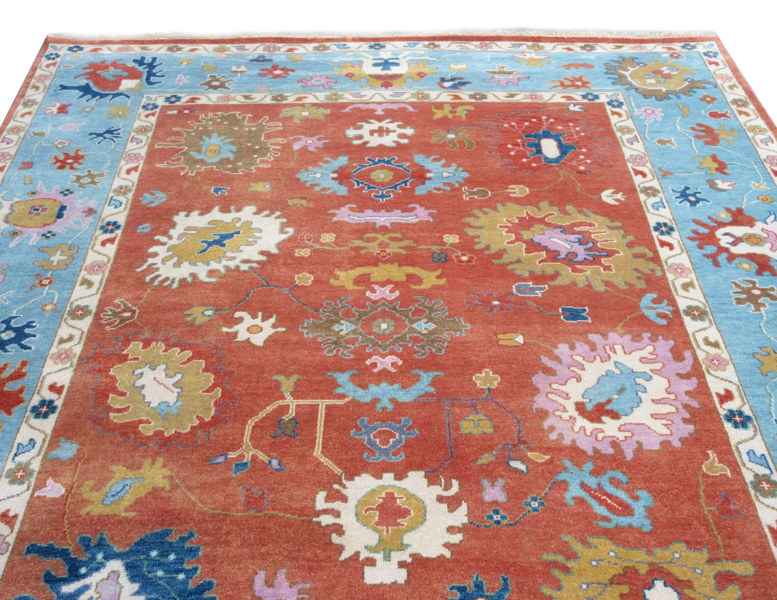 10X14 Rust Oushak Area Rug - 2
