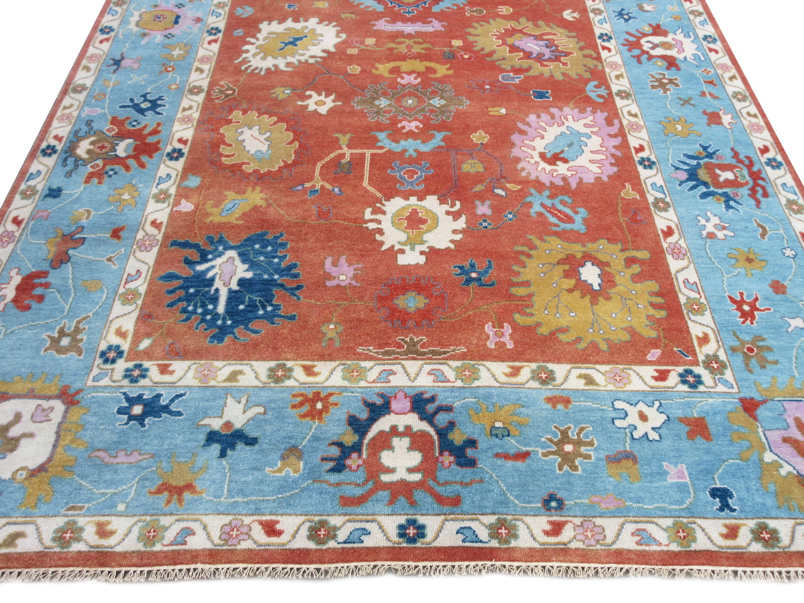 10X14 Rust Oushak Area Rug - 3