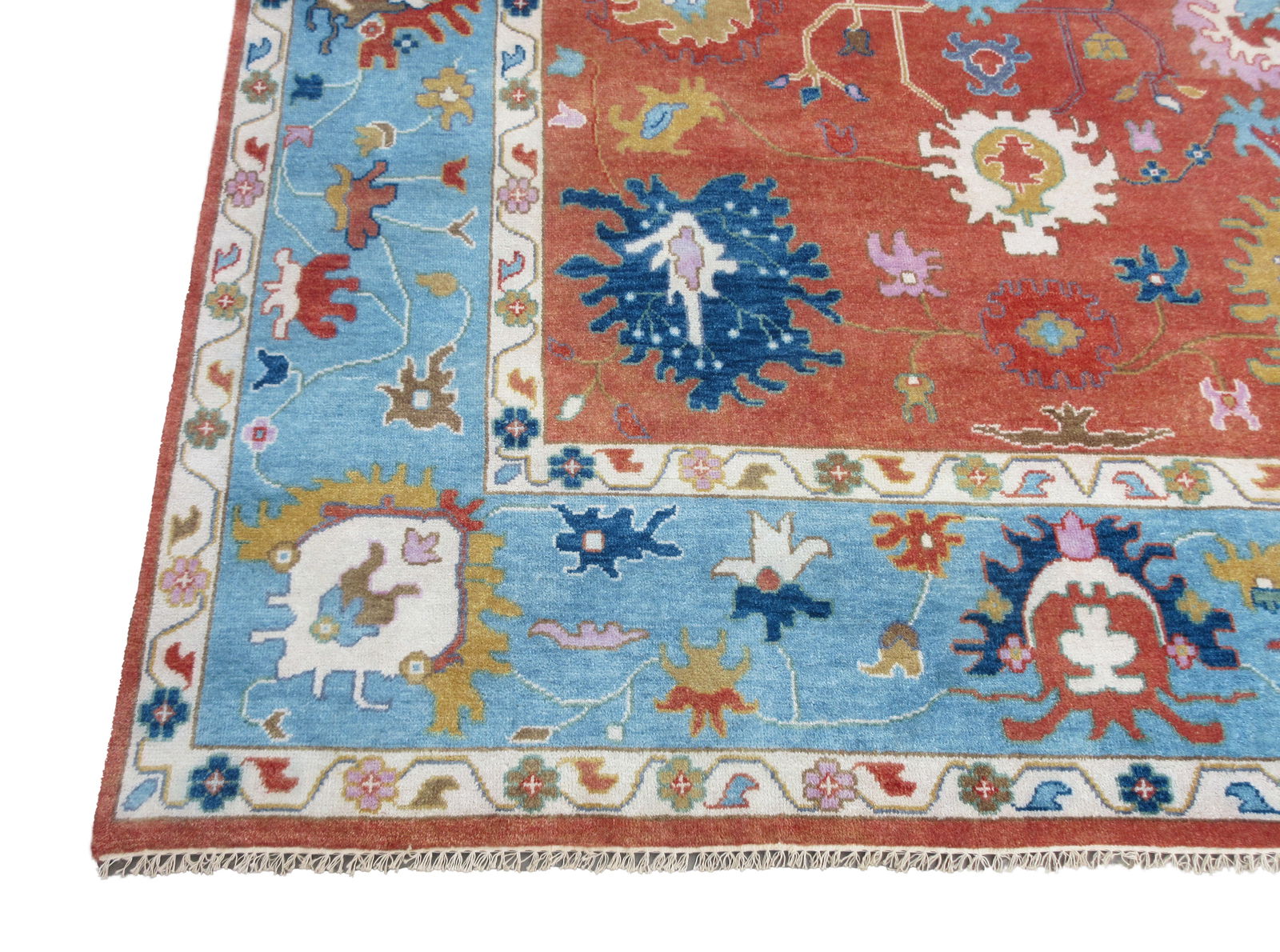 10X14 Rust Oushak Area Rug - 4