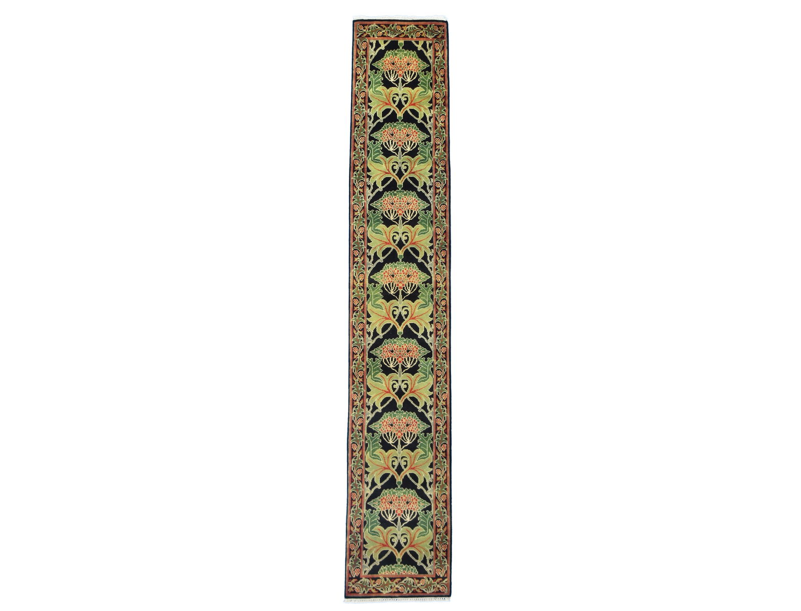 3X14 William Morris Inspired Runner (2'6" x 14') (1 of 8)