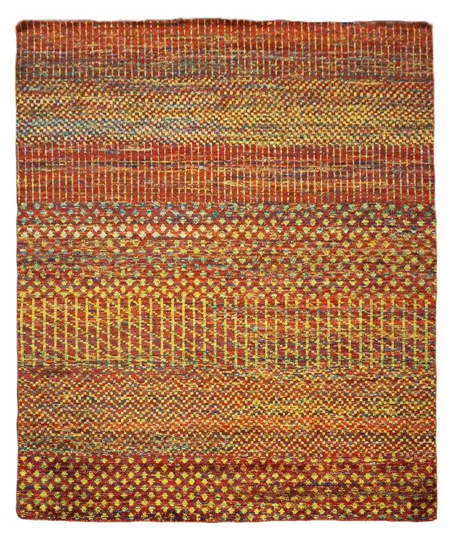 8X10 Modern Bamboo Silk Area Rug (1 of 8)