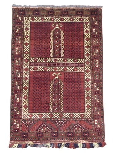 4X6 Fine Hatchli Turkoman Tribal Khal Mohmadi Rug, circa 2000 (1 of 5)