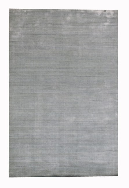 6X9 Light-Green Silk Modern Handmade Area Rug (1 of 7)