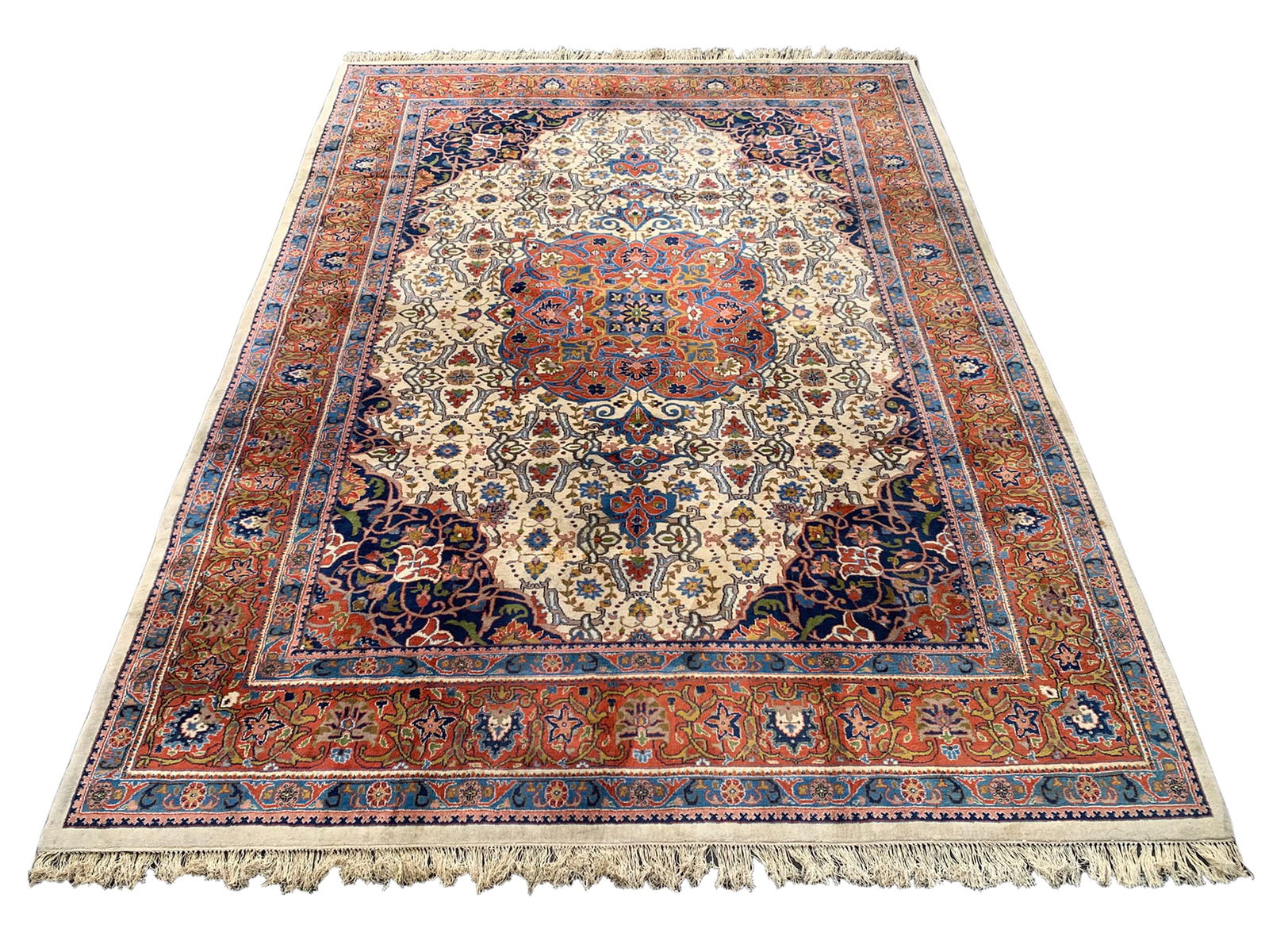 9X12 Estate Tabriz Wool Rug, Circa 1990 (1 of 5)