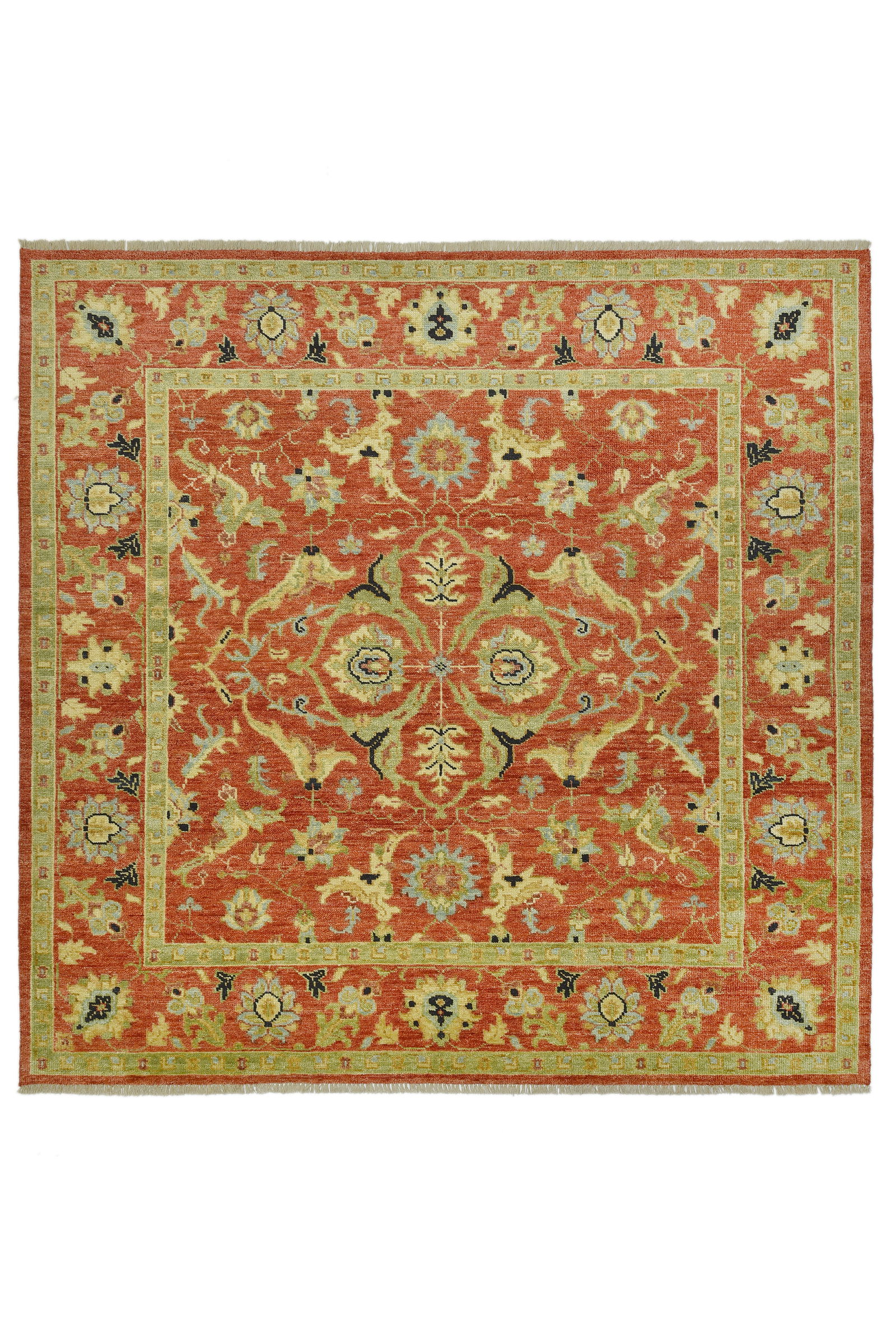 10X10 Square Heriz Hand-Knotted Wool Area Rug (1 of 5)