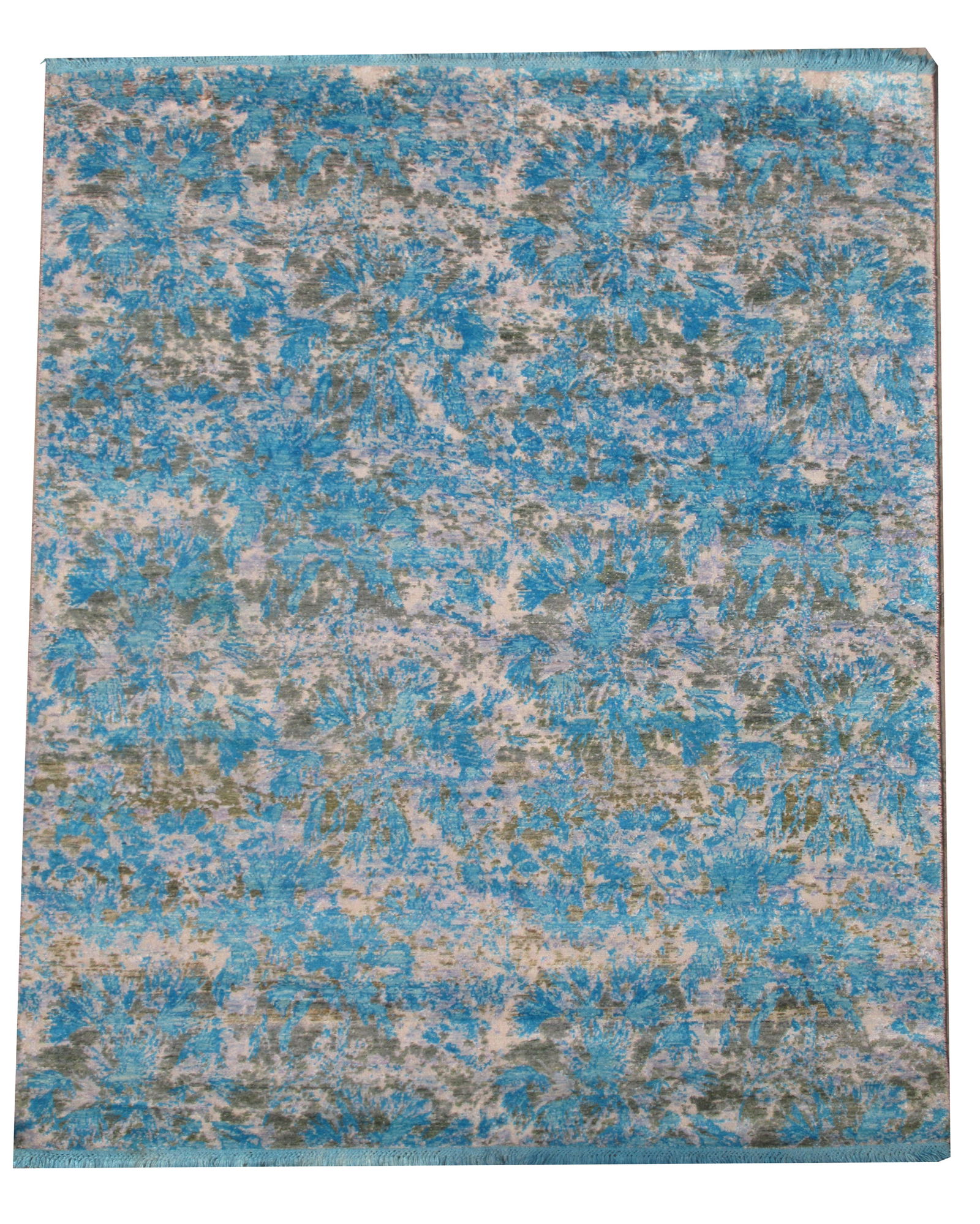 8X10 Fine Oxidized Modern Wool & Silk Area Rug (1 of 6)