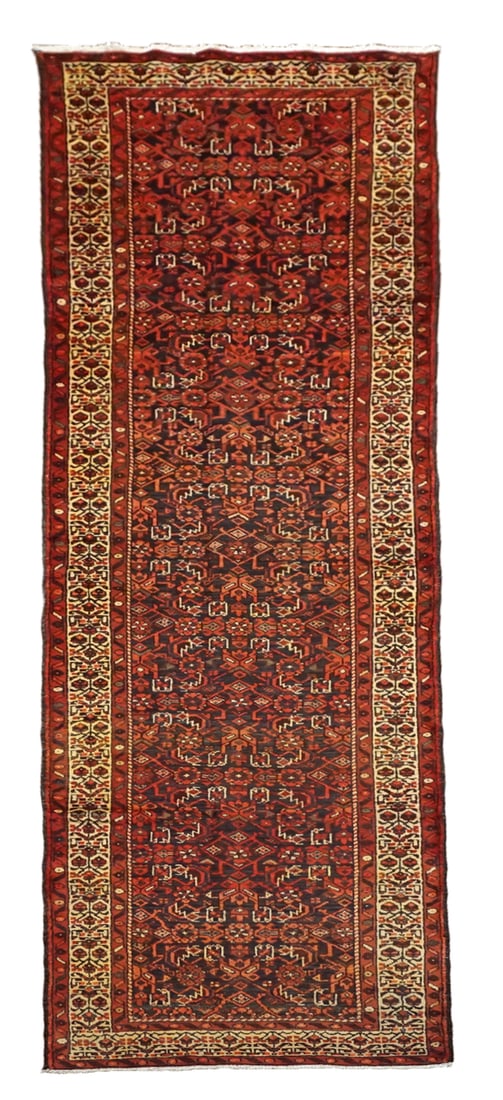 3X14 Antique Herati Malayer Gallery Runner, circa 1930 (1 of 6)