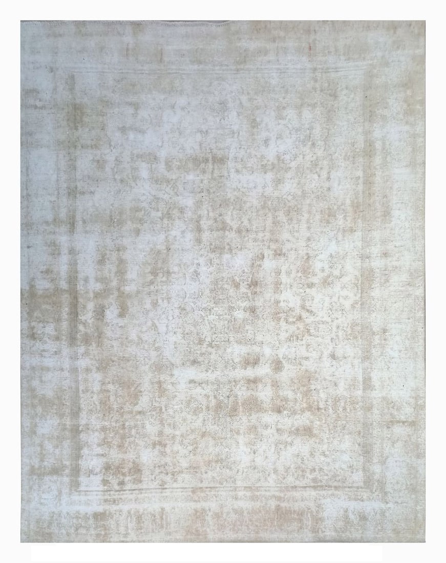 9X12 Vintage Distressed Persian Tabriz Rug (1 of 6)