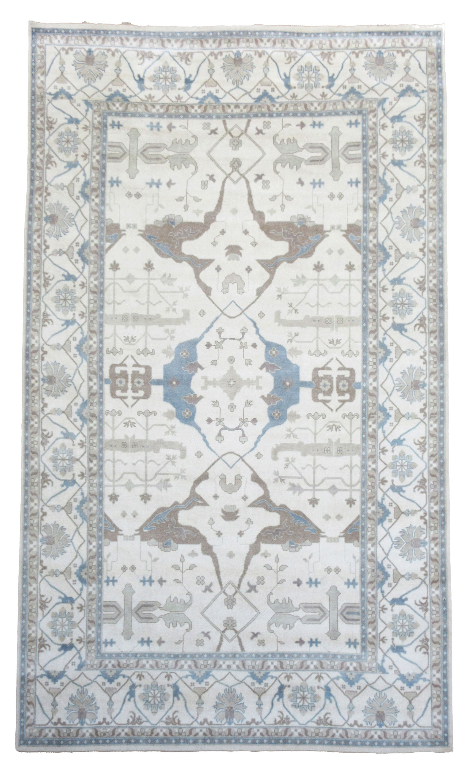 12X19 Ivory Oushak Area Rug (1 of 8)