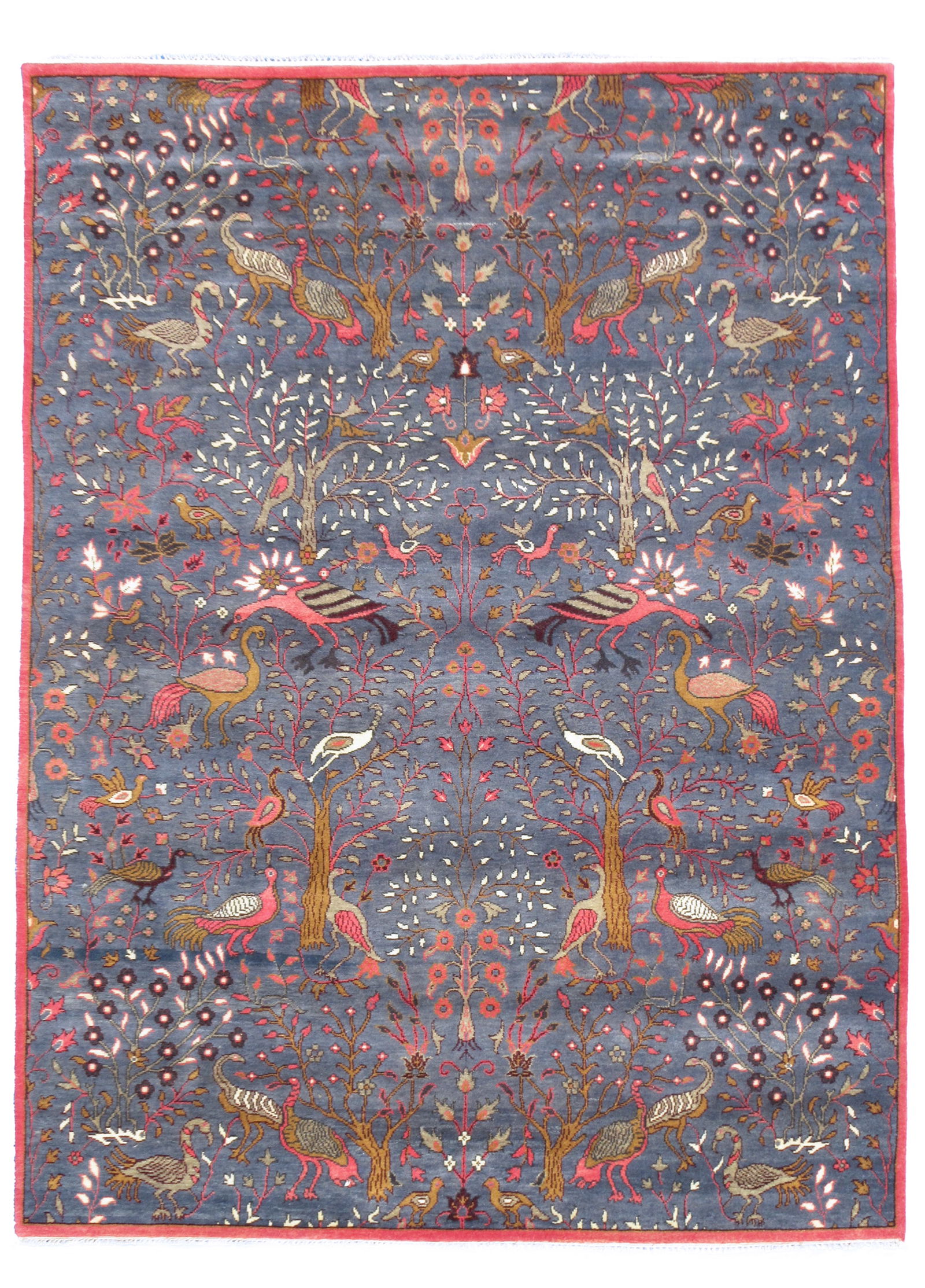 10X14 Blue Bird Design Rug (1 of 8)