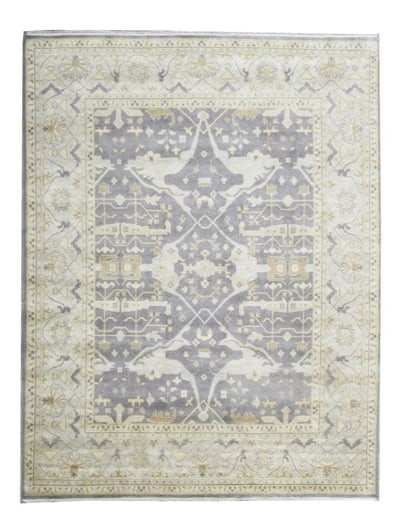 12X15 Gray Oushak Hand-Knotted Rug (1 of 6)