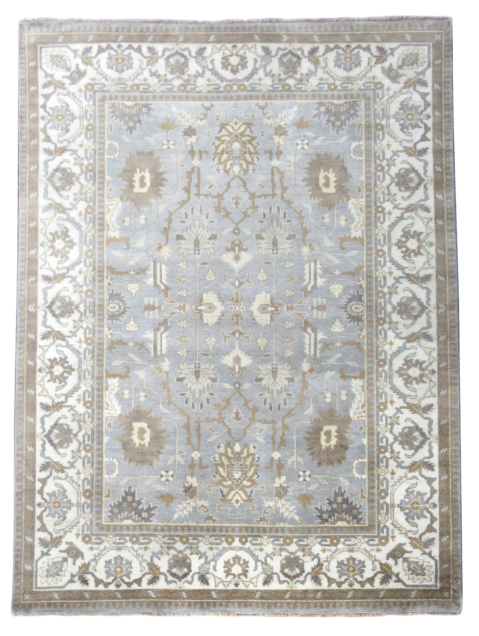 10X14 Light Gray Oushak Area Rug (1 of 7)