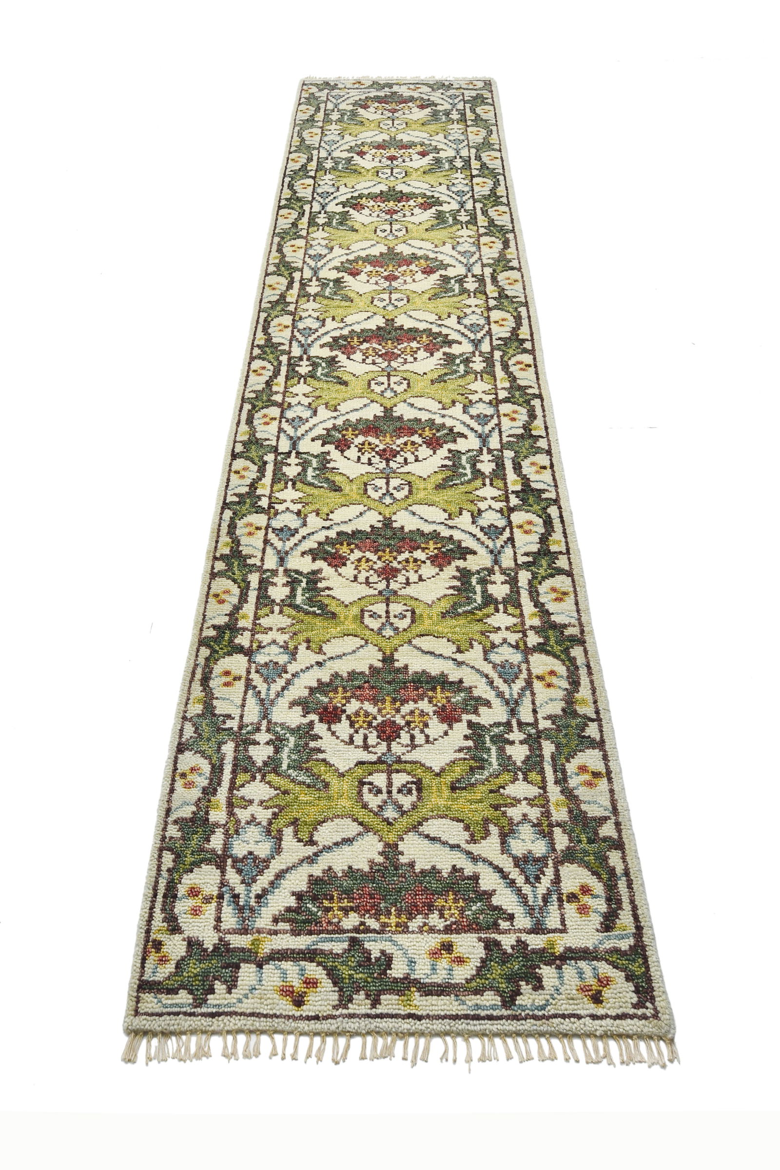 3X16 Ivory William Morris Inspired Runner Area Rug (2'6" x 16') (1 of 6)