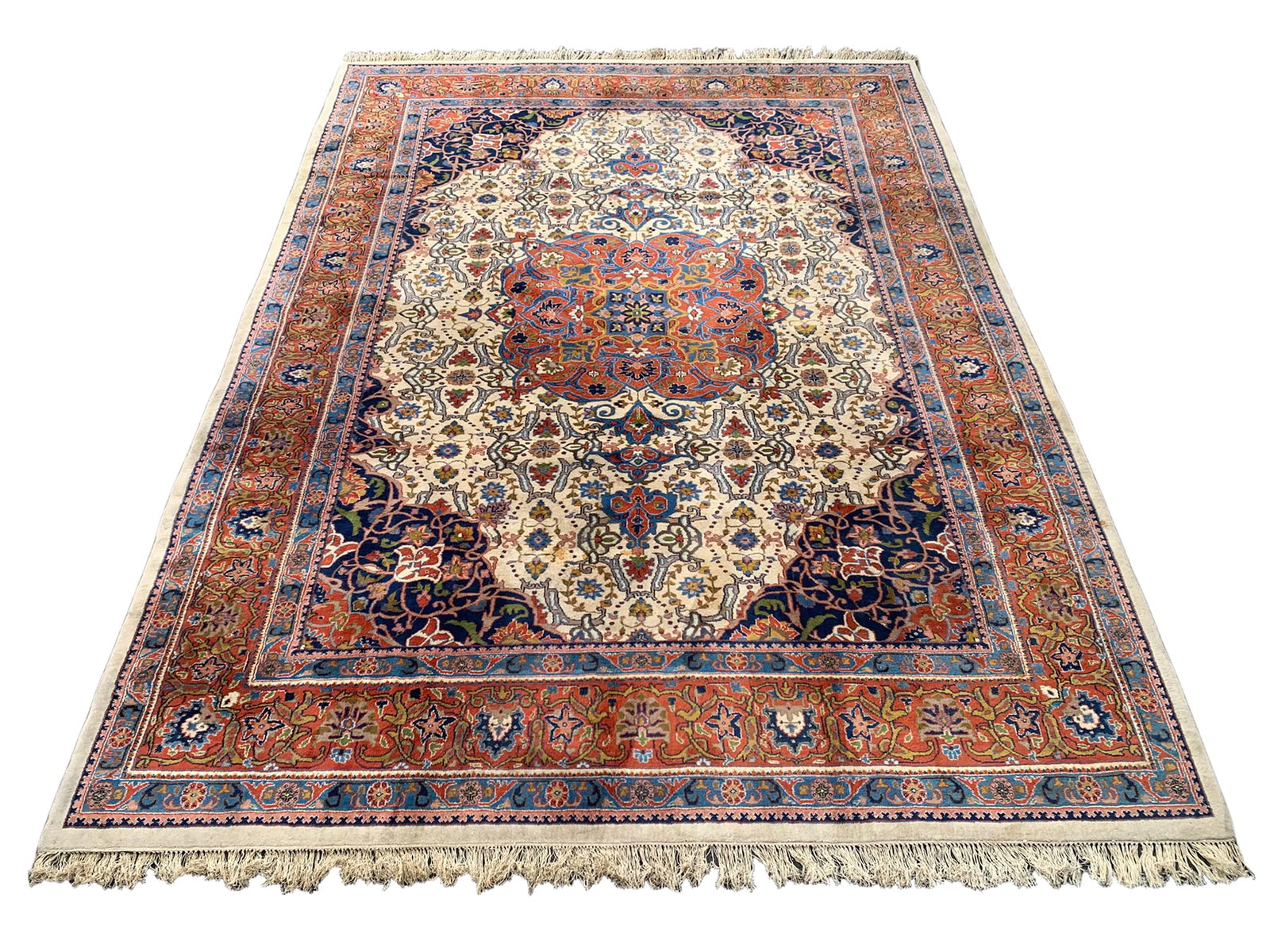 9X12 Estate Tabriz Wool Rug, Circa 1990 (1 of 5)