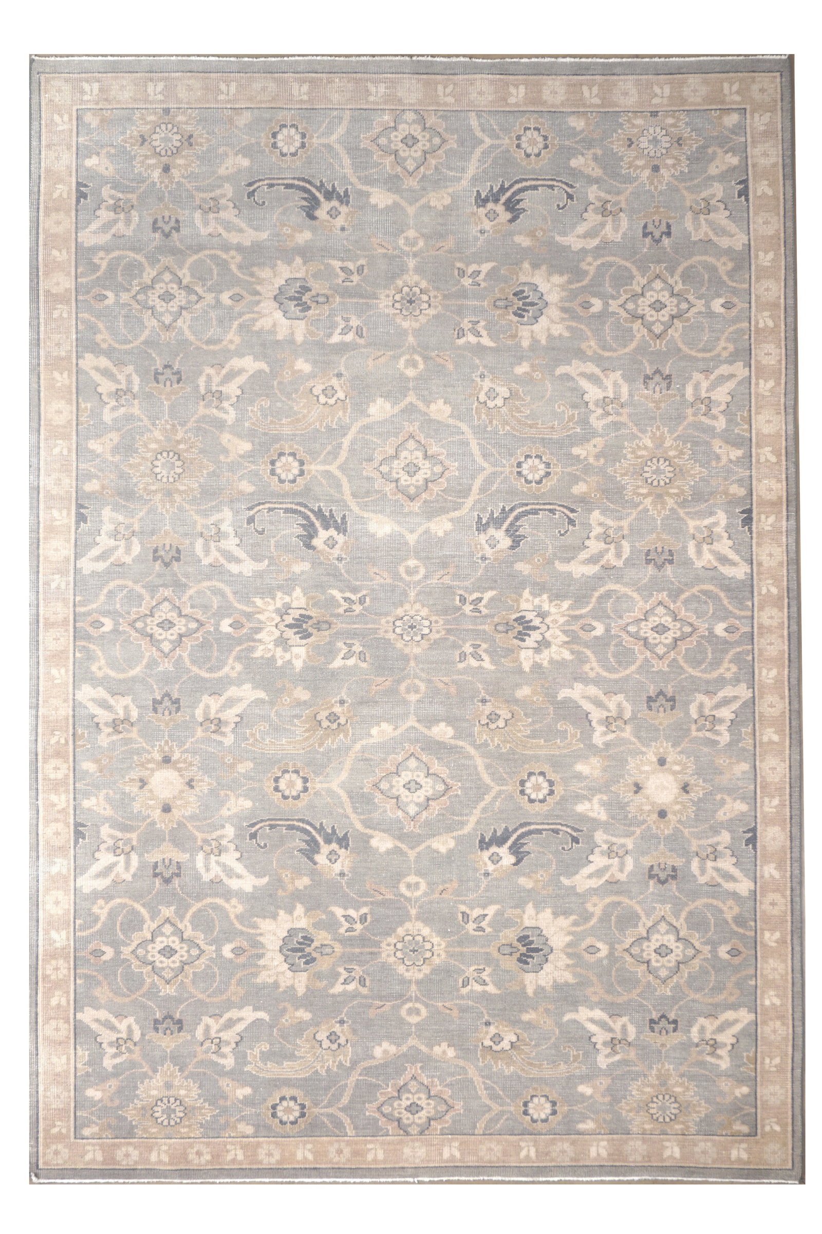 6X9 Fine Zero Pile Mahal Hand-Knotted Rug (1 of 5)