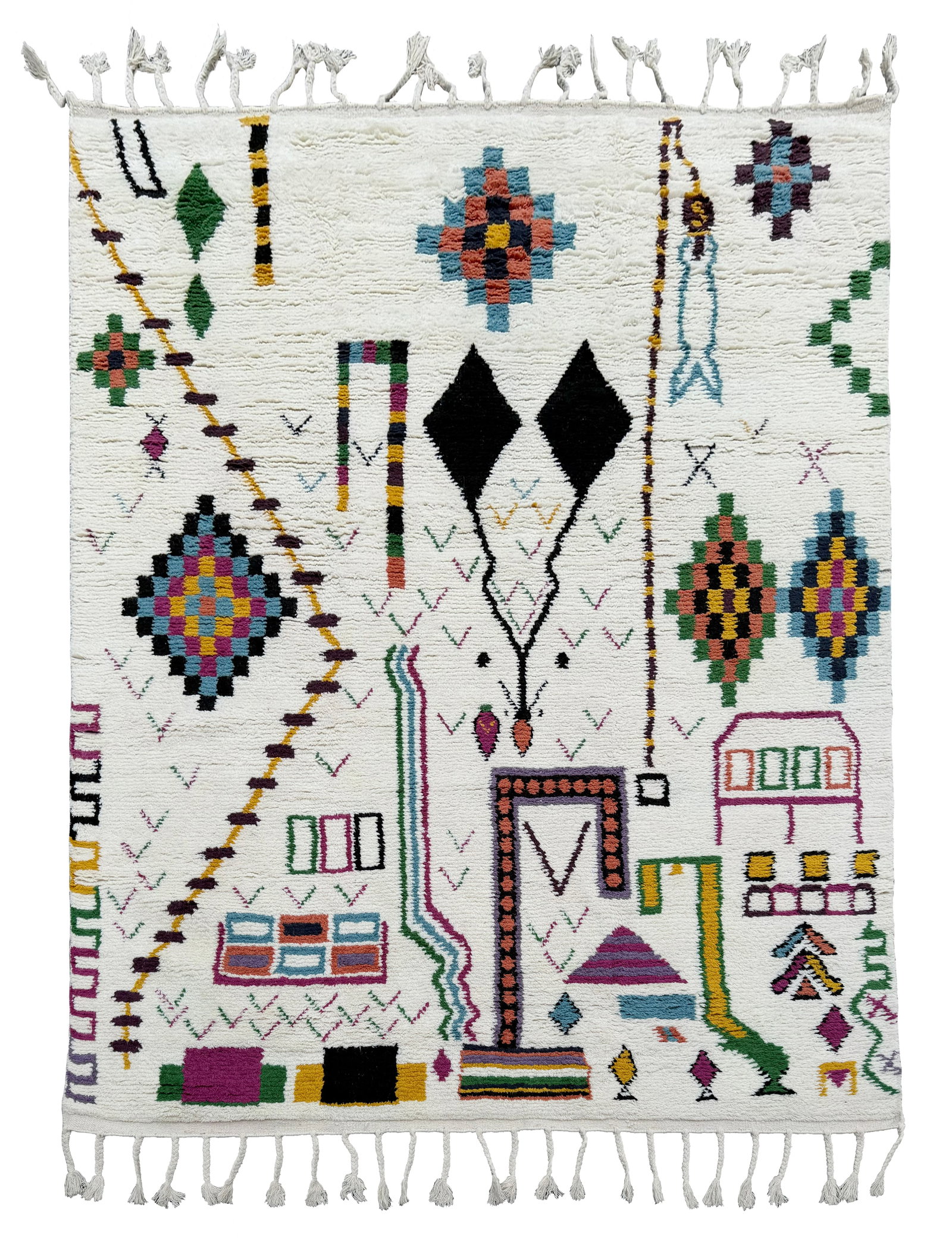 9X12 Modern Moroccan Hand-Knotted Wool Rug (1 of 7)