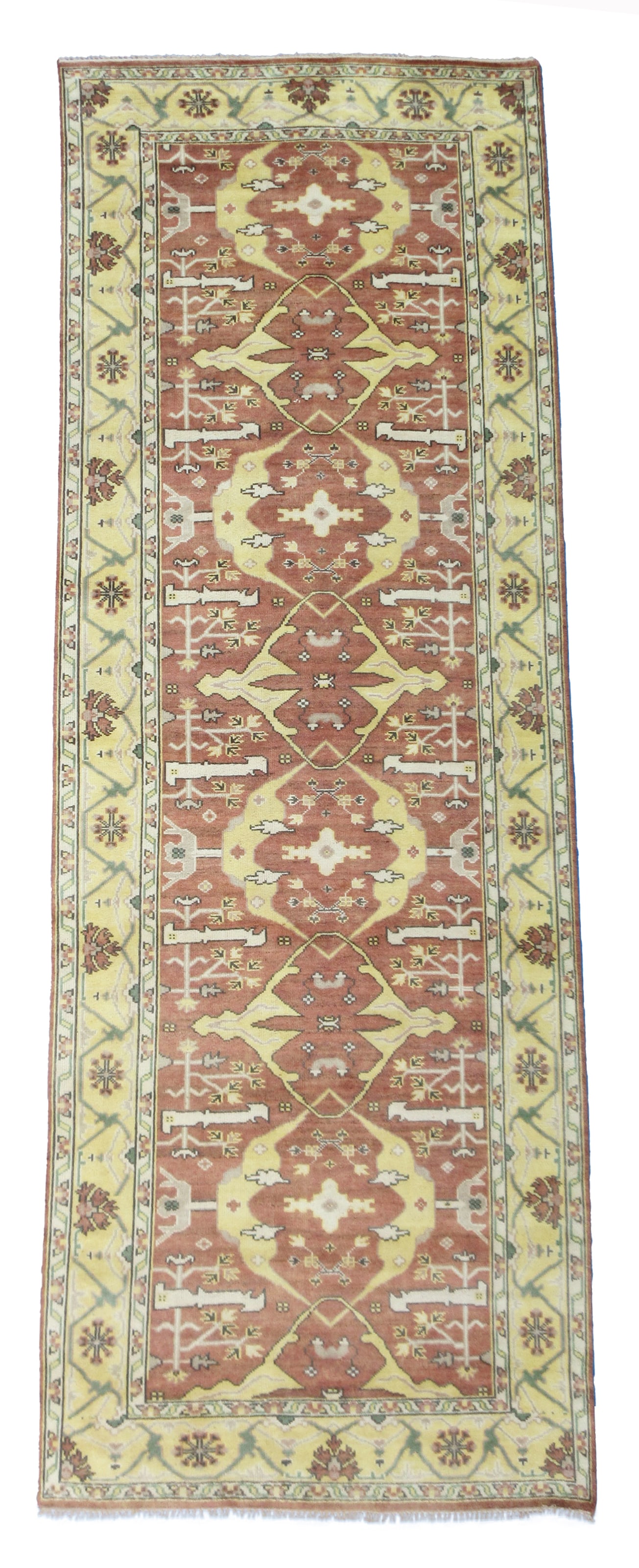 6X18 Peach Oushak Hand-Knotted Wool Rug (1 of 9)