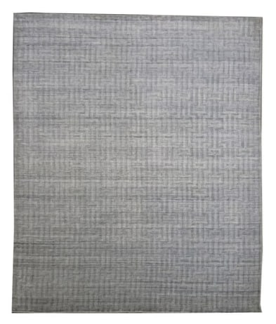 9X11 Modern Handmade Silk High-Low Rug (1 of 5)