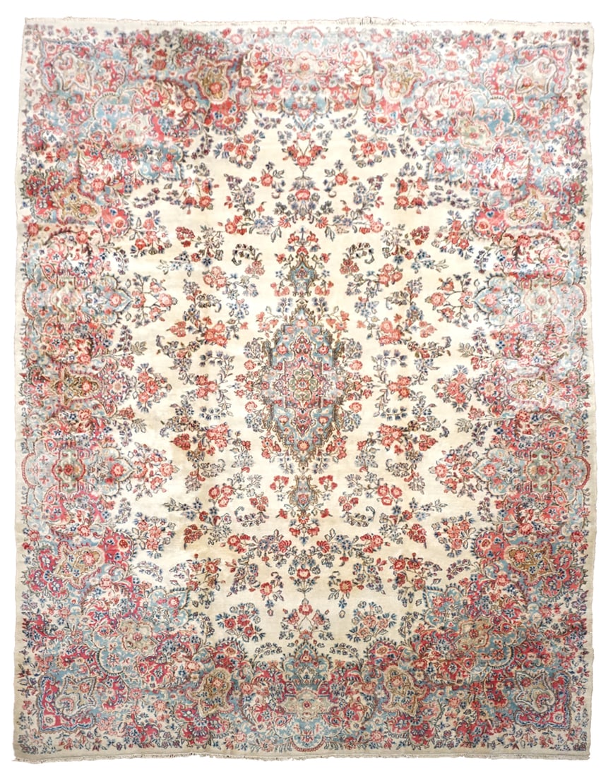 8X12 Vintage Persian Kerman Rug, circa 1970 (1 of 7)