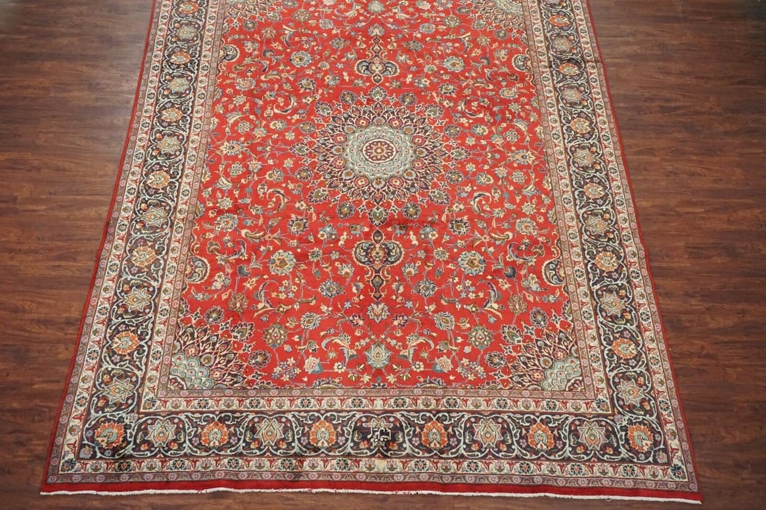 10X13 Signed Persian Dorokhsh Rug, circa 1940 - 3